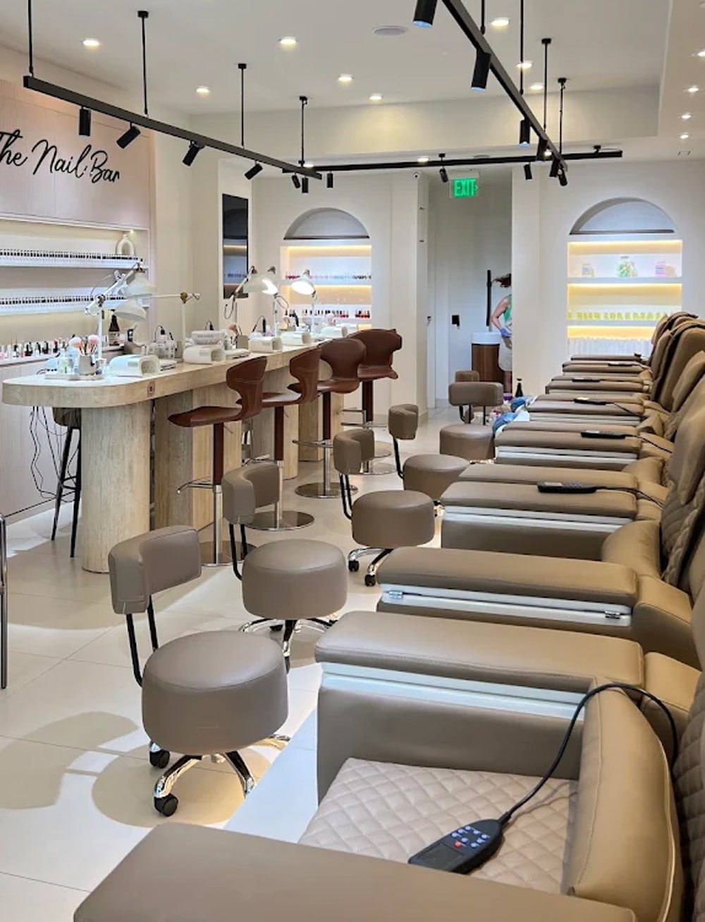 Clean luxury nail salon focused on nail care